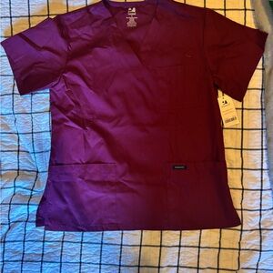 Burgundy Scrub Top and Pants